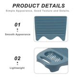 2-Pack Plastic Laundry Washing Boards with Non- Base, Portable Hand Wash Clothes Tool for Effective V1370-AZ4-17506