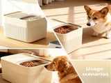 Pets Food Container, Airtight Storage with Lids & Measuring Cup, Pet Food Storage Container Up to 10 V1370-AZ4-15876