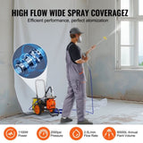 Diaphragm Airless Paint Sprayer, 1100 W Efficiency Cart Airless Paint Sprayer, 2000 psi High V952-GMSGYWQPTJ11GUFKJV3