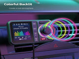 Bluetooth adapter for car use with FM transmitter, Bluetooth V5.0, large screen, supports hands-free V1189-LC-QP-00697