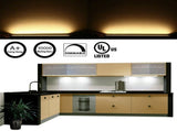 Dimmable LED Under Cabinet Lighting Bar, 12V Under Counter LED Light Strip Linkable Kit with Rocker V1171-CC-BQHBCC008-AU