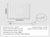 Ceiling Tiles 12-Pack 24 x 24 in PVC Easy Installation White Peg Pattern V952-THBZPVCB12J20JVLNV0