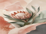 Protea Hush Floating Frame Canvas Wall Art - Portrait - 60W x 80H cm - Natural Birch V767-PP-PH-6080-FN