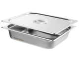 8 Pack Hotel Pans, 1/2 Size Anti-Jam Steam Pan with Lid, 0.8mm Thick Stainless Steel Steam Table V952-12BCCPBXG8JTGXJ0JV0