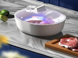 Meat Defrosting Machine,Defrosting Quick Defrost Tray with Blue Light,Kitchen Accessories,Sealed V1192-AZ-W-31200