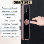 Tuya Home WIFI Smart Door Lock Biometric Fingerprint Smart Card Password Key USB V201-LOCK291GD8AU