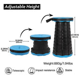 Portable Collapsible Telescopic Stool - Foldable, Lightweight, Adjustable, and Compact Camping Chair V888-ELOSUNG10703