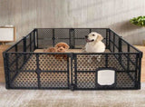 PaWz Pet Playpen Folding Dog Plastic L Large PT1122-L-BK
