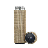 Insulated Tumbler Stainless Steel Water Bottle 500ml Drinkware, Digital Temperature Read Kitchen V1366-AZ2-W-21262