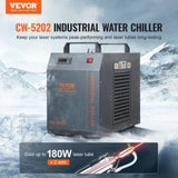Industrial Water Chiller, CW-5202, Industrial Water Cooler Cooling System with Built-in Compressor V952-GYLSJYSJS7L18IJHWV3