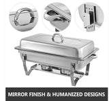 Chafing Dish Buffet Food Warmer 11L V957-SDCHCHSN3165S