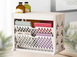 Book Rack Storage Bookshelf Small Storage Bookshelf Bookcase Large Capacity Easy Access for Living V1294-YM0901-3116230016117