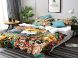 Vivace Earthy Bright Floral Garden Quilt / Doona / Duvet Cover set V745-AQ043920Q3