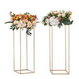 2PCS 31.5inch/80cm High Wedding Flower Stand, With Acrylic Laminate,Metal Vase Column Geometric V952-HLHJLFTJXKYLBM79EV0