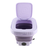 Portable Washing Machine 11L ABS PP Automatic Mini Foldable Bucket Washer with Drainage Pipe for RV V1294-YM0901-3113230324611