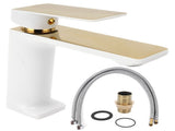 Faucet Hot Cold Mixing Water Tap Wash Basin Tap with Single Spout Long Handle for BathroomG9/16 V1294-YM0901-3112210055313