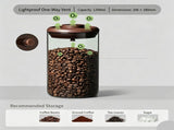 LightShield Brown High Borosilicate Glass Airtight Canister 1200ml Round Jar,Sealed Storage V1221-XM-LB5253-ZS167