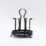 8-Cup Mug Tree Metal Rotating, Antique Black- Drying Hanger Cup Drying Tree Glass Baby Bottles V1366-AZ2-W-03198