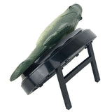 Singing Fish Decoration - Green with Square Base V1192-D58