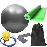 5pcs Purple Yoga Training Set with Fitness Ball & Bands V1263-JX-3961