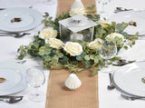 Artificial Eucalyptus Garland with Flowers Champagne Roses Long Fake Flower Garland Eucalyptus V1263-JX-1745