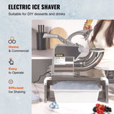 Commercial Ice Shaver Crusher, 661lbs Per Hour Electric Snow Cone Maker, 350W Shaved Ice Machine V952-WSDSLPBXG110VDAN2V3