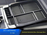 Center Console Organizer Black Plastic Storage Tray For F150 Truck Easy Installation And Enhancing V1369-AZ3-W-14104