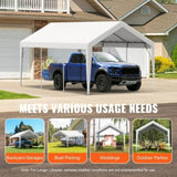 VEVOR Carport Replacement Canopy Cover 10 x 20 ft, Garage Top Tent Shelter Tarp Heavy-Duty V952-CKPB10X20FTD1VXCBV0