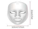 7-Color Facial Mask Device with USB- Light Beige Care, Portable Face Mask Machine for Home Use, 7 V1105-YAHL-01