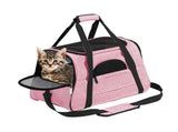 Cat Pet Carrier Travel Carrier Pet Bag for Small Medium Cats Pink V1263-JX-6841