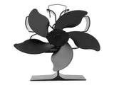 Heat Powered Fireplace Fan Black Stove Fan 5 Blades Thermal Power High Temperature Proof Eco V1294-YM3113220250611-0421