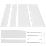 4PCS Central Air Conditioner Wind Shield Cold Wind Deflector Air Conditioning Outlet Baffle 45x45cm V1294-YM0901-3113210173511