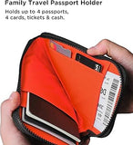 Travel Wallet - RFID Passport Holder, Self Locking Zipper Wear & Tear-Resistant Material, 3 Passport V1164-325752