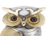 Owl Figurine Statue Resin Owl Sculpture Standing On Stump for Home Porch Patio Lawn Yard Decoration V1294-YM0901-3115240062911