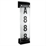 Outdoor Solar House Number Plate Plug-In Door Light Wall Lamp Digital Waterproof Villa Address Sign V1192-AZ-W-22534