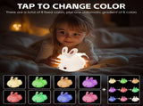 Squishy Cute Bunny Night Light V915-BR0124