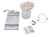 Wall Jar Decor Retro Style Glass Bottle Lamp Silk Flower Decoration for Home Door V1294-YM0523-3115220012911