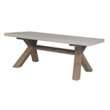 Byron Outdoor PolyCement Top Coffee Table White V315-VHO-PASO-12