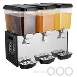 VEVOR Commercial Beverage Dispenser 18L x 3 Tanks Cold Juice Ice Drink Dispenser V952-SYYLJJBSJXS1XCB5NV3