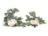 2pcs Hanging Flowers Swag ABS Artificial Decorative Arch Flowers with Bandage for Wedding V1294-YM0718-3115220088211