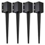 VEVOR Fence Post Anchor Ground Spike 4 Pack 24 x 4 x 4 In Metal Fence Stakes V952-FXDD35YC24YCI2IY6V0