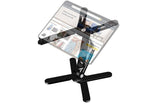 360 Degree Rotating Aluminum Laptop Stand Adjustable Desktop Holder for Notebook - Black V1263-JX-6315