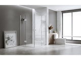90x100cm Double Door Corner Shower with Black Channels and SS Hinges V63-949591