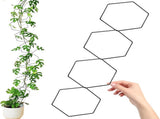 10/18 Pcs Metal Chain Trellis for Climbing Plants with Wall Hooks Wall Hanging Trellis Plant Vine V1188-ZC-LHJ-05