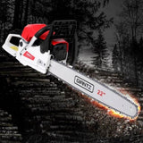 Giantz 74cc Petrol Chainsaw 22" Bar E-Start Tree Pruning Chain Saw CSAW-74CC-N-22FC-RDWH