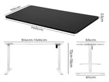 Levede Motorised Standing Desk Adjustable 140cm Black 1000x 1MM DH4948-140S-WHBK