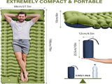 Grey 190cm Ultra-Light Foot Pump Inflatable Camping Sleeping Pad V888-ELOSUNG28865