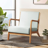 Artiss Armchair Fabric Grey Olive UPHO-C-ARM-5099-GY