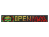 Programmable LED Sign, P10 Full Color Flexible Digital Scrolling Panel, DIY Custom Text Pattern GIF V952-YPGDGGP40X8YXTP44001V3