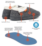 ARCHLINE Orthotic Slippers CLOSED Arch Scuffs Orthopedic Moccasins Shoes in Grey Marle - EUR 43 V563-ARCHLINE-CLSD-GRYMRLE-43